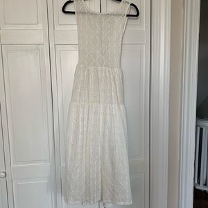 Zara Open Back Eyelet Dress